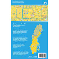 NORSTEDTS 66 Ludvika Sverigeserien Topo50 : Skala 1:50 000