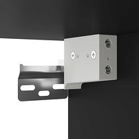 vidaXL Väggmonterade sängbord med LED-lampor 2 st svart