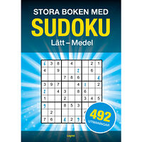 Legind A/S Stora boken med Sudoku : 492 sudokun, lätt till medel (häftad)