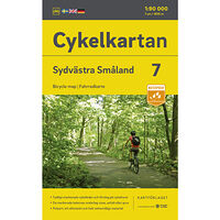 Kartförlaget Cykelkartan Blad 7 Sydvästra Småland 2023-2025