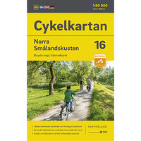 Kartförlaget Cykelkartan Blad 16 Norra Smålandskusten 2023-2025