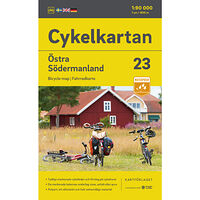 Kartförlaget Cykelkartan Blad 23 Östra Södermanland 2023-2025