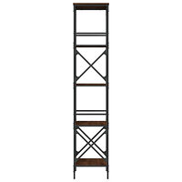 vidaXL Bokhylla 5 hyllplan brun ek 59x35x171 cm konstruerat trä