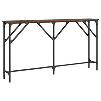 vidaXL Avlastningsbord brun ek 140x23x75 cm konstruerat trä