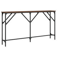 vidaXL Avlastningsbord brun ek 140x23x75 cm konstruerat trä