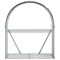 vidaXL Vedställ brun 120x45x140 cm galvaniserat stål