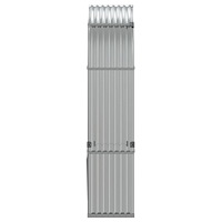 vidaXL Vedställ silver 120x45x210 cm galvaniserat stål