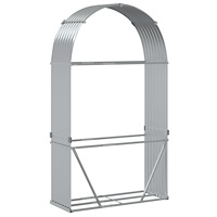 vidaXL Vedställ silver 120x45x210 cm galvaniserat stål