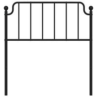 vidaXL Huvudgavel metall svart 90 cm