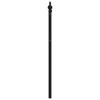 vidaXL Huvudgavel metall svart 90 cm