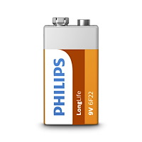 Philips Philips LongLife 6F22L1B batteri x 9V - Kolzink