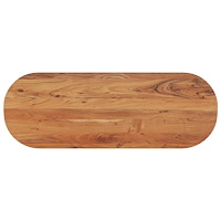 vidaXL Bordsskiva 140x50x3,8 cm oval massivt akaciaträ