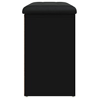 vidaXL Skobänk svart 82x32x50 cm konstruerat trä
