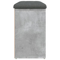 vidaXL Skobänk betonggrå 82x32x50 cm konstruerat trä