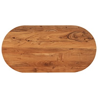 vidaXL Bordsskiva 120x60x3,8 cm oval massivt akaciaträ