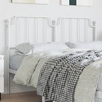 vidaXL Ersättningsgavel metall vit 150 cm