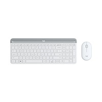 Logitech Logitech MK470 tangentbord Mus inkluderad RF Trådlös QWERTY Nordic Vit