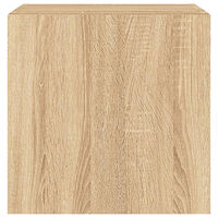 vidaXL Väggmonterad tv-bänk LED 2 st sonoma-ek 40,5x35x40 cm