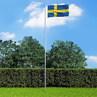 vidaXL Sveriges flagga 90x150 cm
