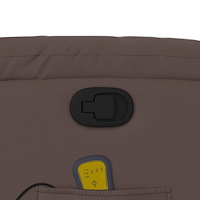vidaXL Massagefåtölj brun konstläder
