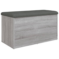 vidaXL Förvaringsbänk grå sonoma 82x42x45 cm konstruerat trä