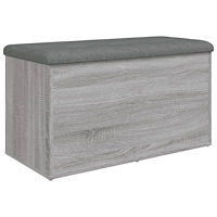 vidaXL Förvaringsbänk grå sonoma 82x42x45 cm konstruerat trä