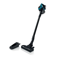 Bosch Group Bosch Serie 6 BBS611LAG upprättstående dammsugare och elektrisk sopborste Batteri Torr Utan påse 0,3 l Blå 2,5 Ah