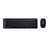 Logitech Logitech Wireless Combo MK220 tangentbord Mus inkluderad RF Trådlös QWERTY Amerikanskt internationellt Svart