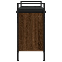 vidaXL Skobänk brun ek 65,5x32x57,5 cm konstruerat trä