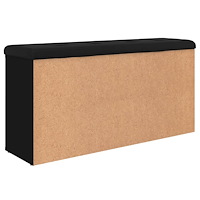 vidaXL Skobänk svart 102x32x50 cm konstruerat trä