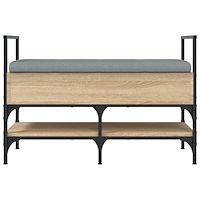 vidaXL Skobänk sonoma-ek 85,5x42x57,5 cm konstruerat trä