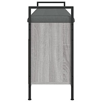 vidaXL Skobänk grå sonoma 105,5x32x57,5 cm konstruerat trä