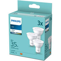 Philips 3-pack LED GU10 3W (35W) 3000K 230lm