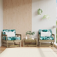 vidaXL Trädgårdsstolar 2 st impregnerad furu