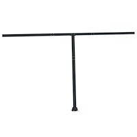 vidaXL Markisstolpar set antracit 450x245 cm järn