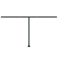 vidaXL Markisstolpar set antracit 450x245 cm järn