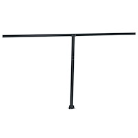 vidaXL Markisstolpar set antracit 450x245 cm järn