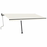 vidaXL Markisstolpar set antracit 450x245 cm järn