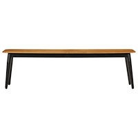 vidaXL Bänk 160x40x45 cm massivt mangoträ och järn