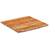 vidaXL Bänkskiva för badrum 60x60x2,5 cm fyrkantig massiv akacia