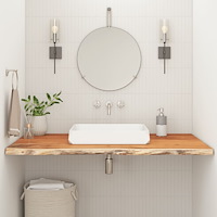 vidaXL Bänkskiva för badrum 90x60x3,8 cm rektangulär massiv akacia