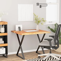 vidaXL Bordsskiva 80x80x3,8 cm fyrkantig massiv akacia rustik kant
