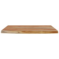 vidaXL Vägghylla 50x30x2,5 cm rektangulär massiv akacia ojämn kant