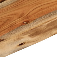 vidaXL Vägghylla 50x30x2,5 cm rektangulär massiv akacia ojämn kant