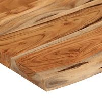 vidaXL Vägghylla 50x30x2,5 cm rektangulär massiv akacia ojämn kant