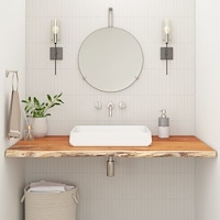 vidaXL Bänkskiva för badrum 110x60x3,8 cm rektangulär massiv akacia