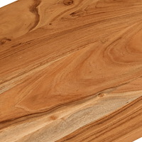 vidaXL Bordsskiva 90x60x2,5 cm rektangulär massiv akacia