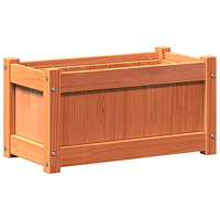 vidaXL Odlingslåda vaxbrun 60x31x31 cm massiv furu