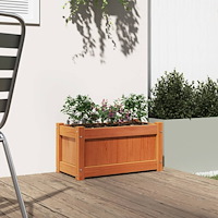 vidaXL Odlingslåda vaxbrun 60x31x31 cm massiv furu