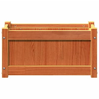 vidaXL Odlingslåda vaxbrun 60x31x31 cm massiv furu
